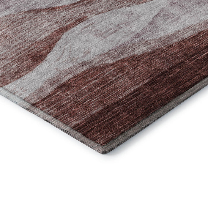 10' X 14' Abstract Washable Area Rug With UV Protection (686318) - Blush / Pink