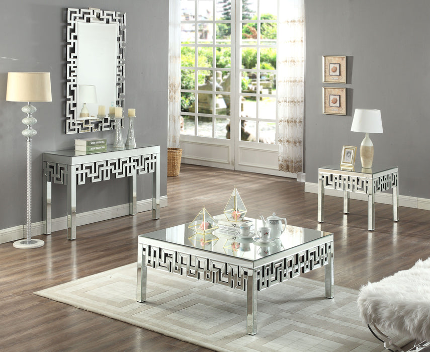 Aria - End Table - Pearl Silver