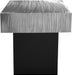 Meridian Furniture Palladium end table with a sleek modern design, featuring a smooth wooden surface and sturdy metal legs.
