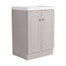 Giga contemporary freestanding bathroom vanity with resin sink and soft-close cabinet doors, modern bathroom furniture.