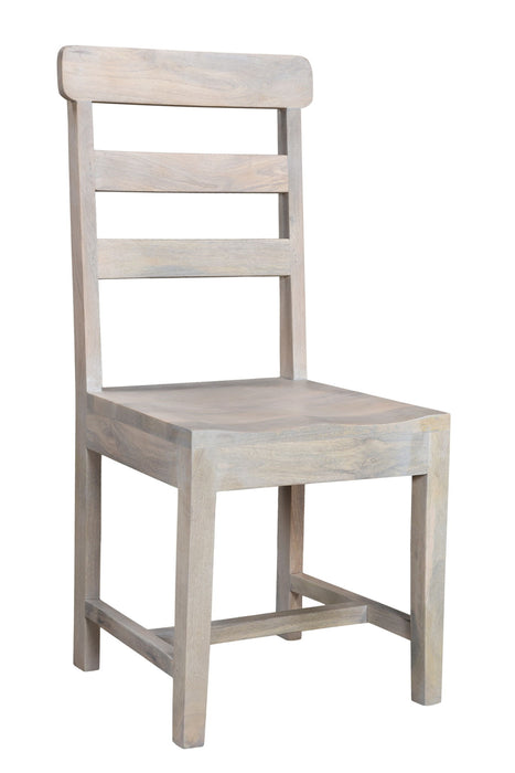 Wood Ladder Back Dining Room Side Chairs (Set of 2) - White