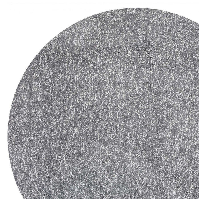 8' Round Hand Woven Area Rug - Gray