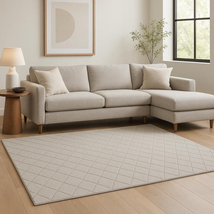 8' X 10' Wool Geometric Hand Woven Area Rug (573165) - Gray