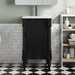 Giga bathroom vanity with drop-in sink, storage cabinet with door, compact freestanding design, ideal for modern bathrooms