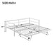 Giga industrial metal daybed with adjustable pop-up trundle and LED strip lighting in a modern bedroom setting.