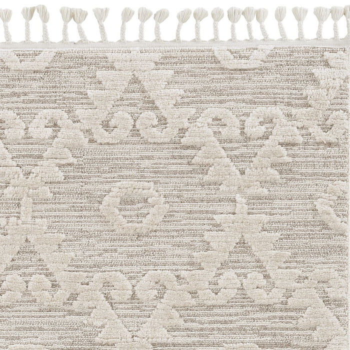 8' x 11' Diamond Area Rug - Ivory Beige