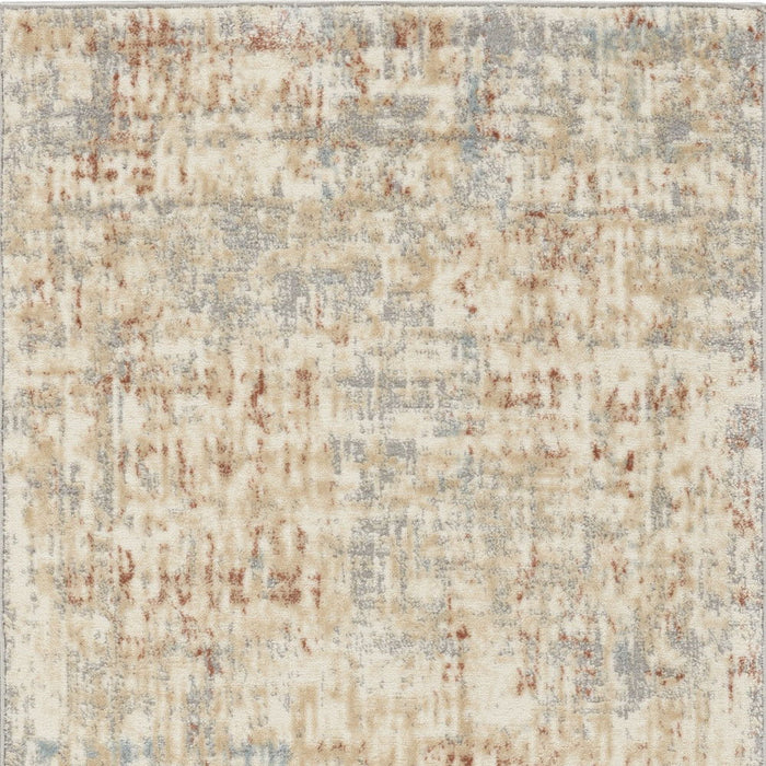 3' X 5' Abstract Power Loom Area Rug (572765) - Ivory