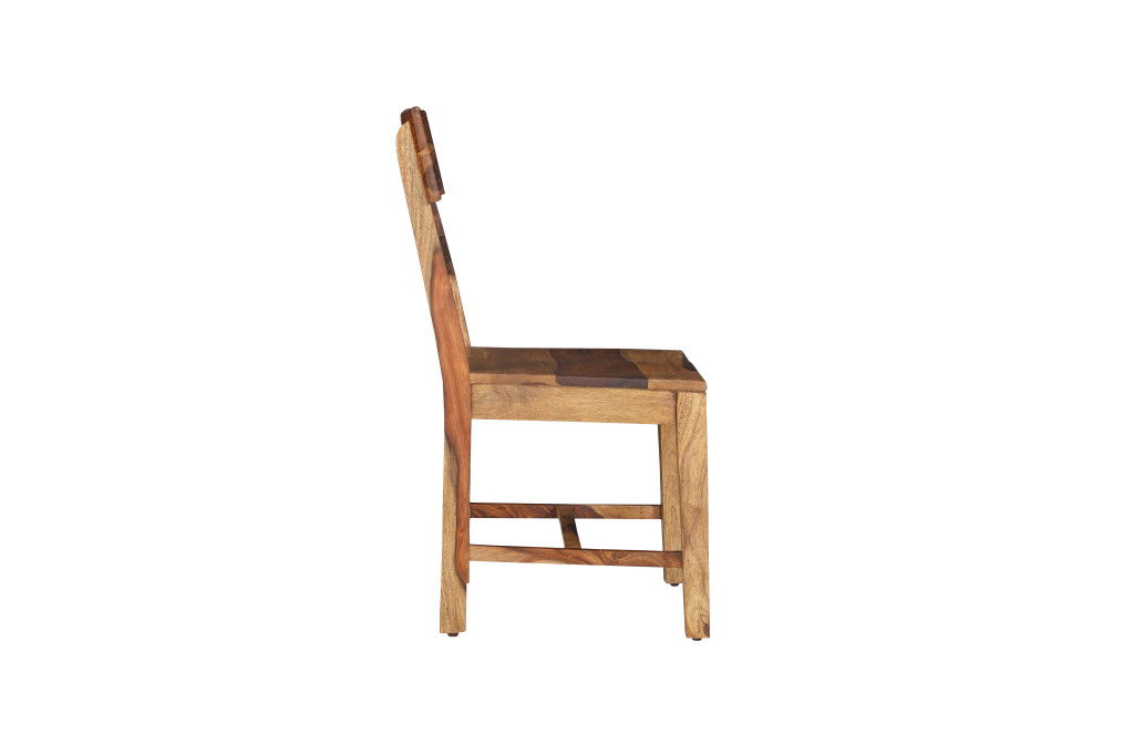 Ladder Back Dining Side Chairs (Set of 2) - Brown
