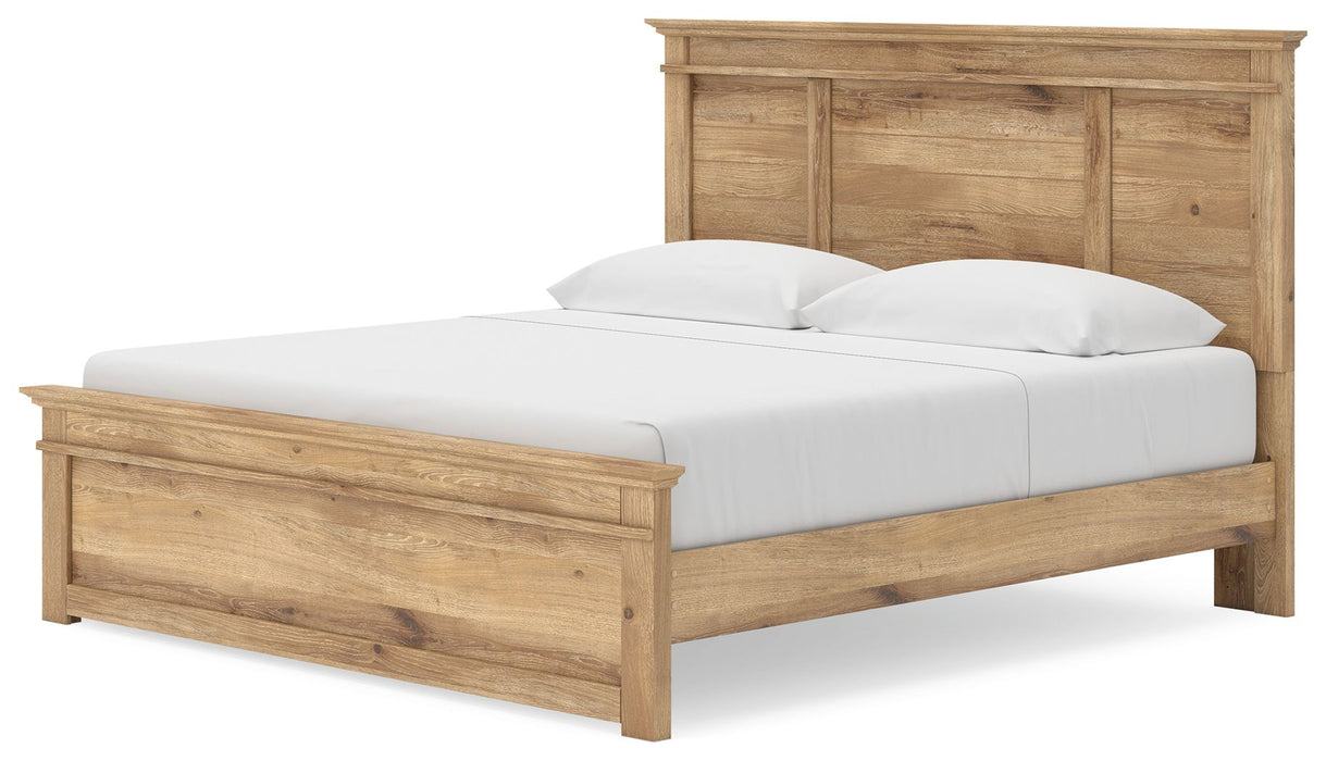 Makidern - Panel Storage Bed With Under Bed Storage Unit
