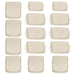 Giga 14-pack cushion covers for 7-piece wicker sectional sofa, zipper seat and back slipcovers, soft fabric in neutral tones