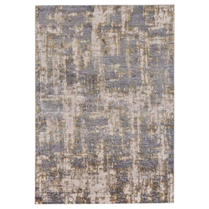 12' x 15' Abstract Area Rug - Gray And Gold