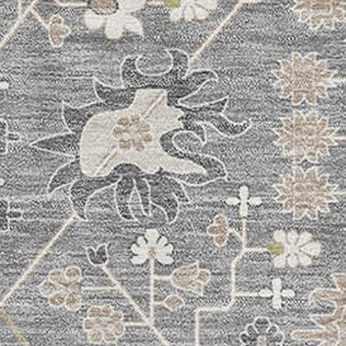 10' X 14' Oriental Washable Area Rug With UV Protection (679210) - Gray / Ivory / Beige