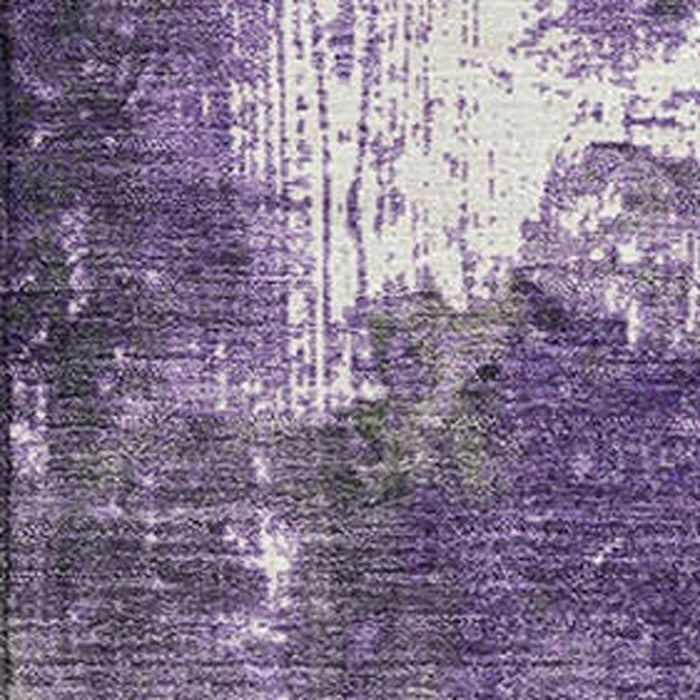 10' X 14' Abstract Washable Area Rug With UV Protection (706361) - Olive Green / Purple