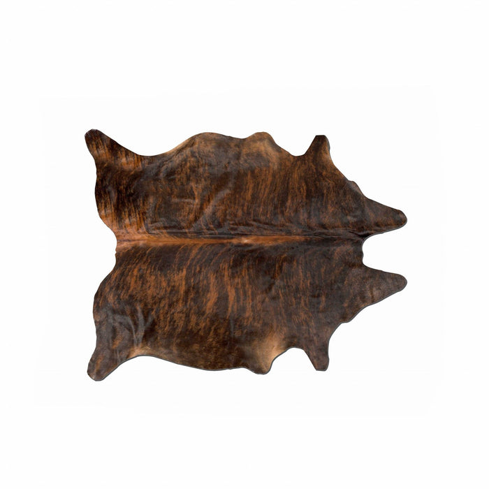 72" x 84" Cowhide Rug - Dark Brindle