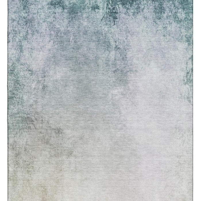 9' X 12' Abstract Washable Area Rug With UV Protection (650901) - Beige / Ivory