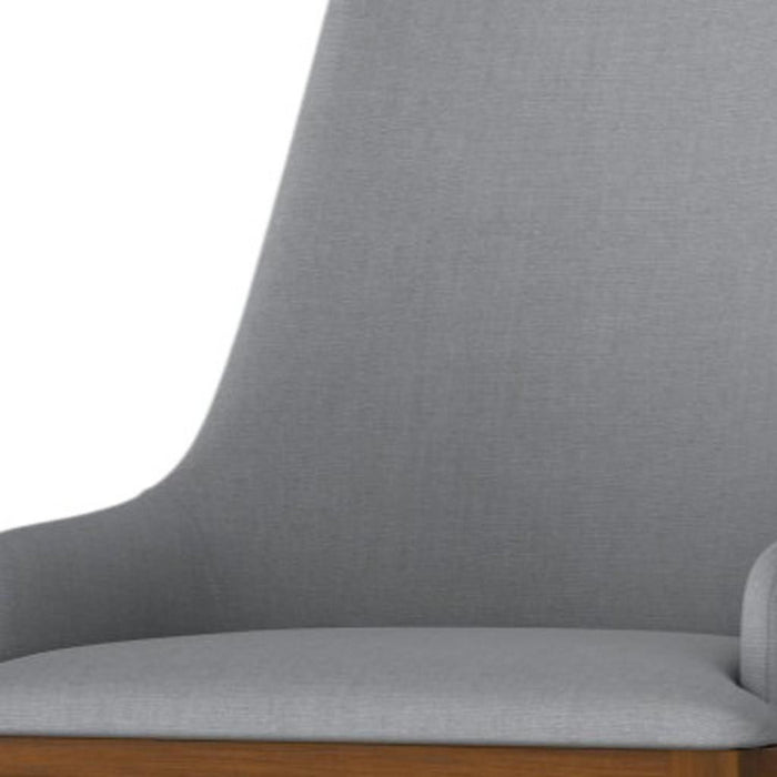 Wood Dining Parsons Chairs (Set of 2) - Gray / Walnut
