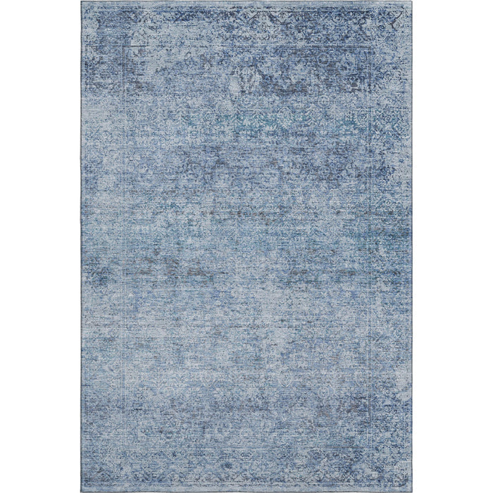 10' X 14' Abstract Washable Area Rug With UV Protection (717929) - Blue / Denim Blue