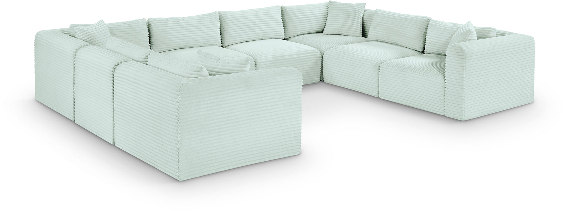 Shaggy - 8 Piece Modular U-Shaped Sectional
