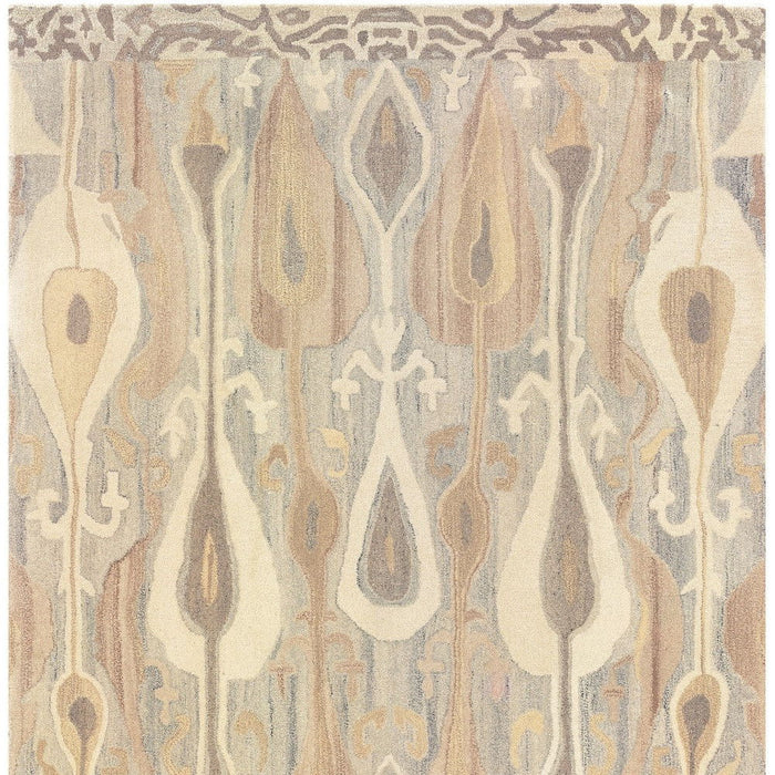 8' X 10' Wool Abstract Hand Tufted Area Rug - Gray And Beige