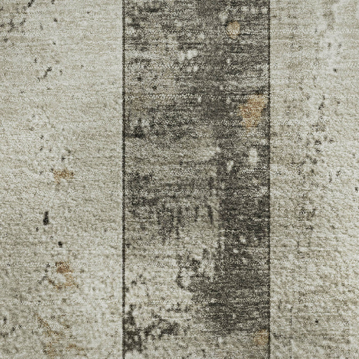 10' X 14' Striped Washable Area Rug With UV Protection (706295) - Beige / Gray