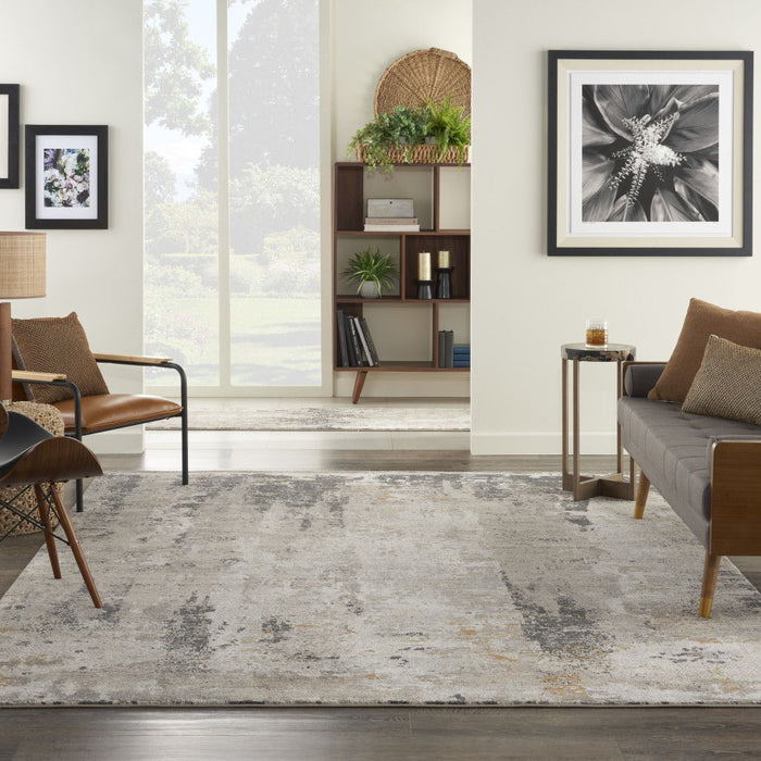 8' X 10' Abstract Area Rug - Cream