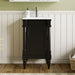 Giga bathroom vanity with sink, storage cabinet with door, drop-in sink, compact freestanding design in a modern style