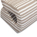 Senna Jacquard Organic Stripes Accent Chair by TOV Furniture, taupe fabric with a modern design and wooden legs.