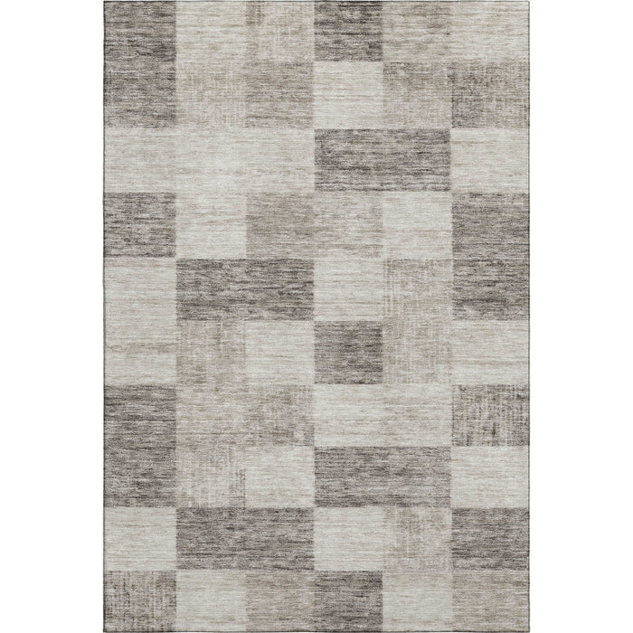 10' X 14' Geometric Washable Area Rug With UV Protection (686198) - Beige / Taupe