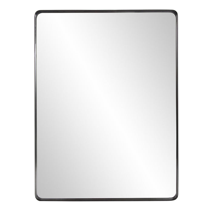 40" Metal Framed Accent Mirror - Black