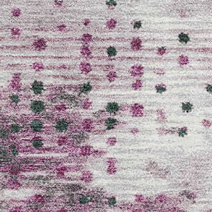 10' X 14' Geometric Washable Area Rug With UV Protection (710420) - Blush / Emerald