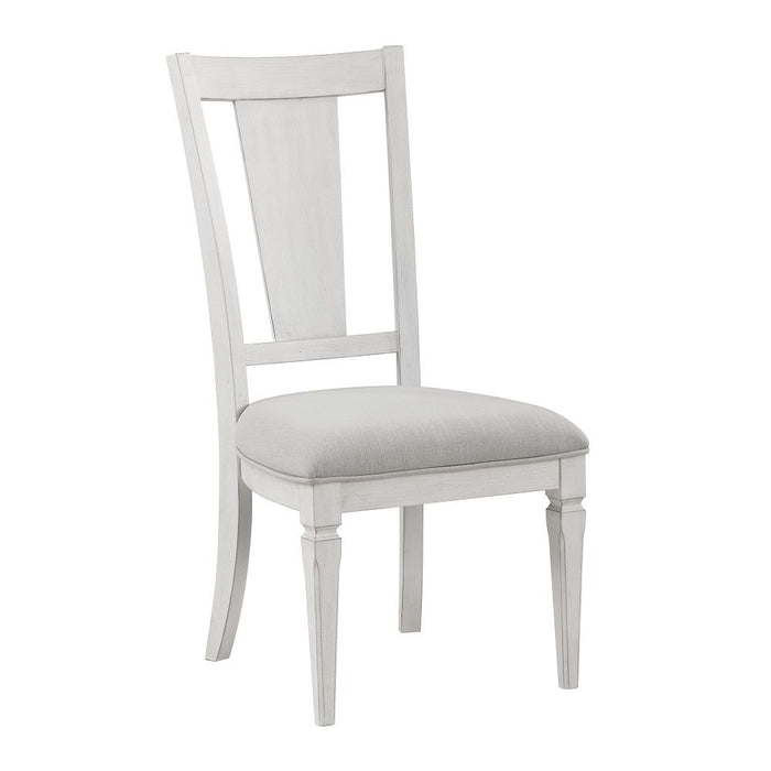 Katia - Side Chair (Set of 2) - Light Gray & Weathered White