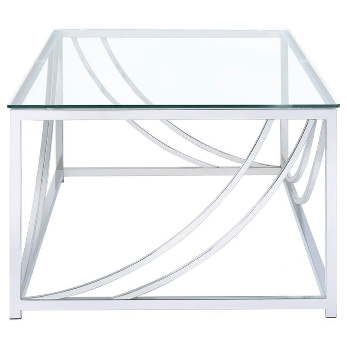 Lille - Glass Top Entryway Sofa Console Table Accents