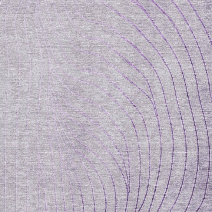 10' X 14' Abstract Washable Area Rug With UV Protection (718115) - Lavender / Silver