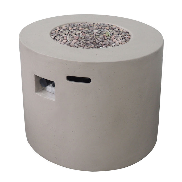 Round Iron Fire Pit With 40, 000 Btu