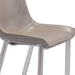 Set of 2 gray and silver 30-inch steel low back bar height chairs by HomeRoots, featuring a modern design and sturdy metal frames.