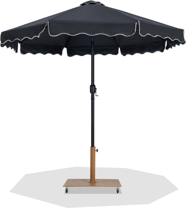 Amalfi - Aluminum Patio Umbrella - Light Brown Base / Black Pole