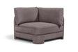 Meridian Furniture Hammond velvet performance fabric upholstered corner chair with plush cushioning and modern design.