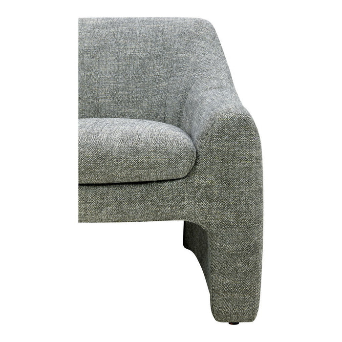 Upholstered Fabric Dining Arm Chair - Gray