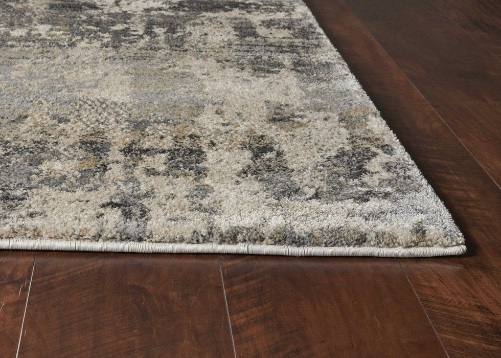 8' x 13' Abstract Area Rug - Shade Of Gray
