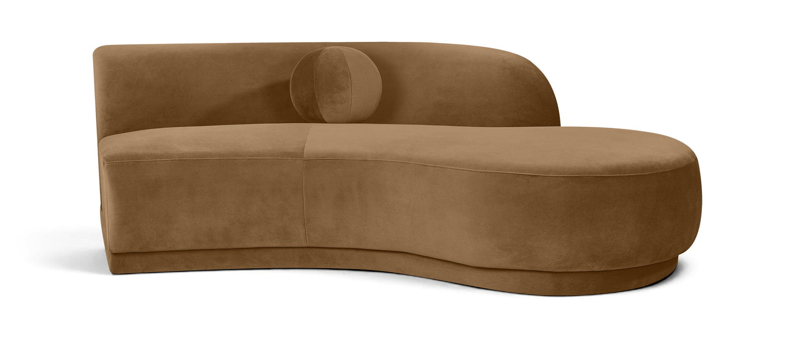 Avra 86-inch velvet upholstered sofa by Meridian Furniture, showcasing plush velvet fabric and a modern stationary sofa design.