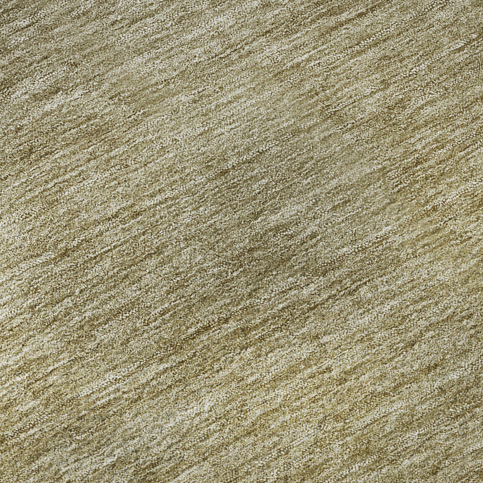 10' X 14' Ombre Washable Area Rug With UV Protection - Gold And Beige