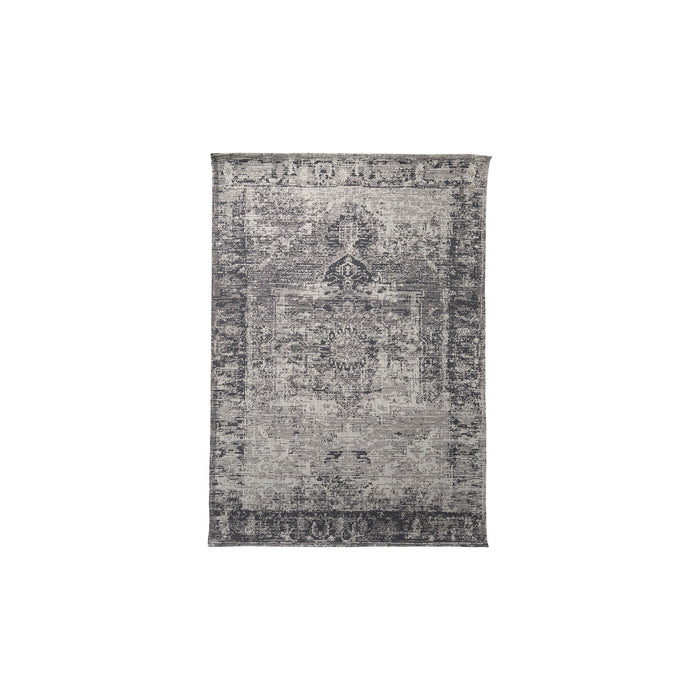 9' X 12' Moroccan Distressed Area Rug - Gray And Charcoal