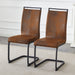 Set of Giga dining chairs with ergonomic backrests, featuring modern design and comfortable seating for dining rooms.