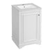 Giga bathroom vanity with sink, freestanding single cabinet, soft-close door and adjustable shelf, modern bathroom furniture unit
