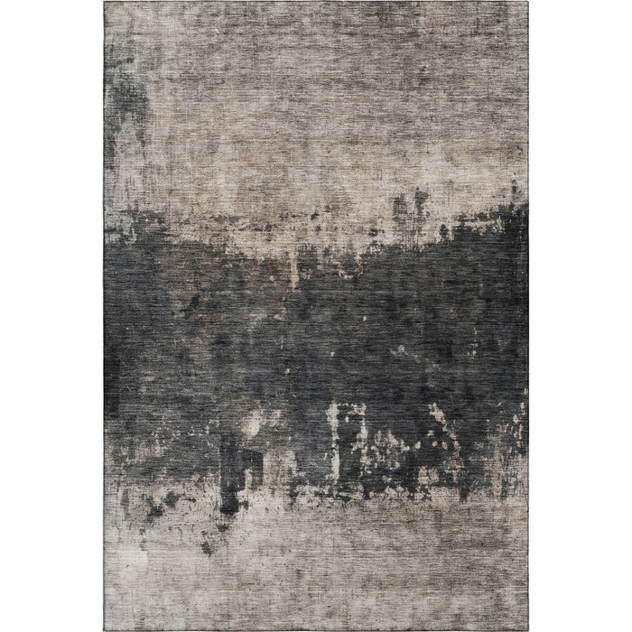 10' X 14' Abstract Washable Area Rug With UV Protection (688419) - Taupe / Beige / Gray