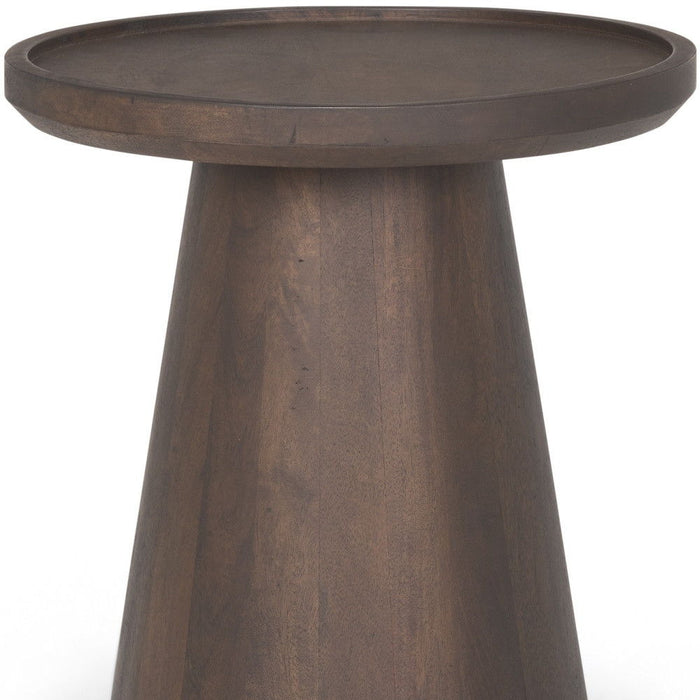 Solid Wood Tray Table (605407) - Dark Brown