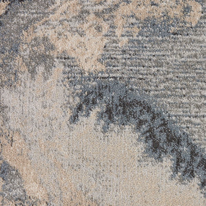 8' X 11' Abstract Area Rug - Gray