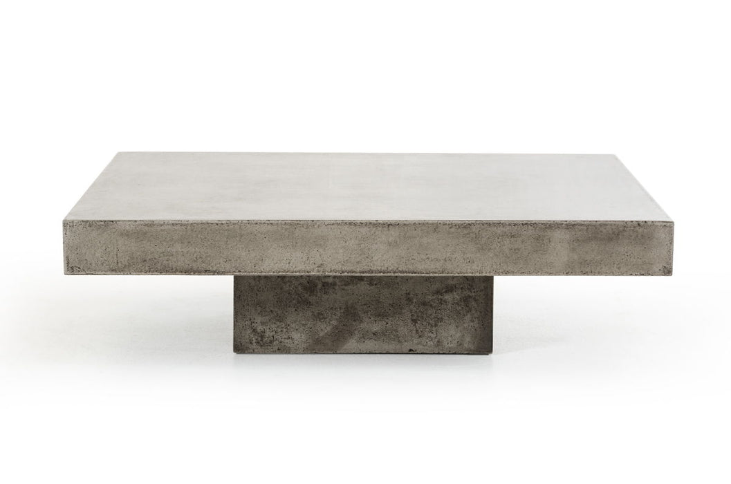 Concrete Modern Square Coffee Table - Gray