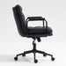 Giga mid-back ergonomic office chair with padded armrests, wheels, and swivel base, ideal for home or desk work.