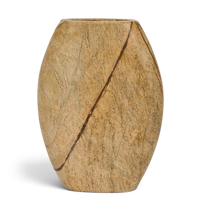 Sadie genuine marble vase by Meridian Furniture featuring a sleek, modern design with a smooth marble finish and elegant shape.